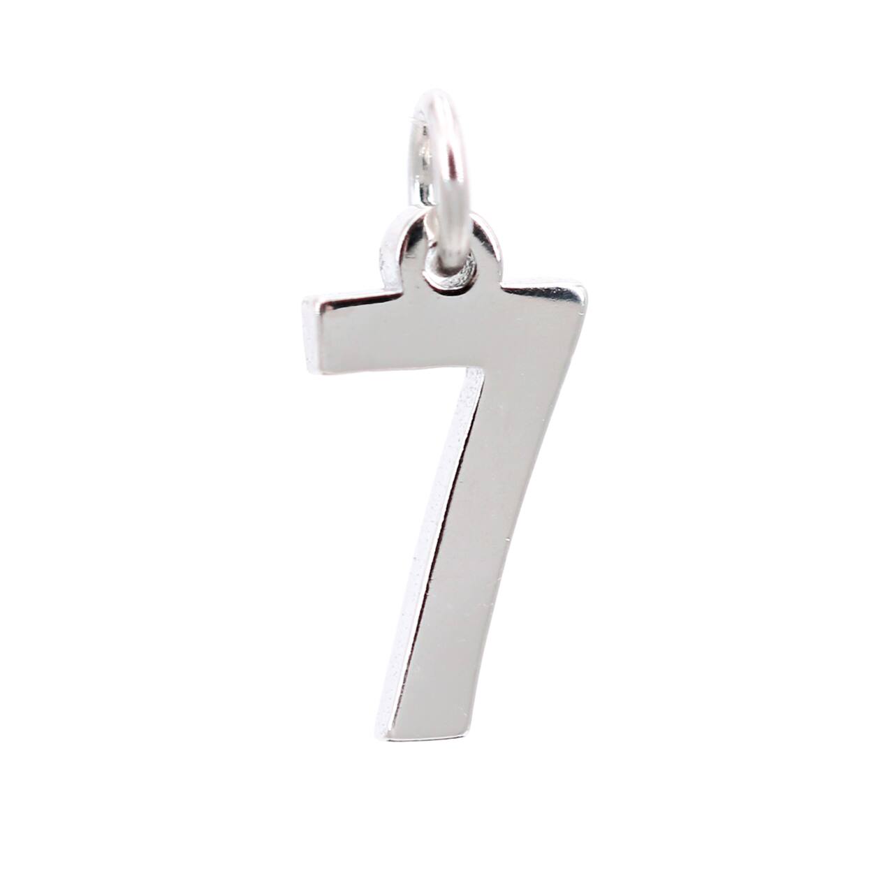 12 Pack: Sterling Silver Number Charm by Bead Landing™